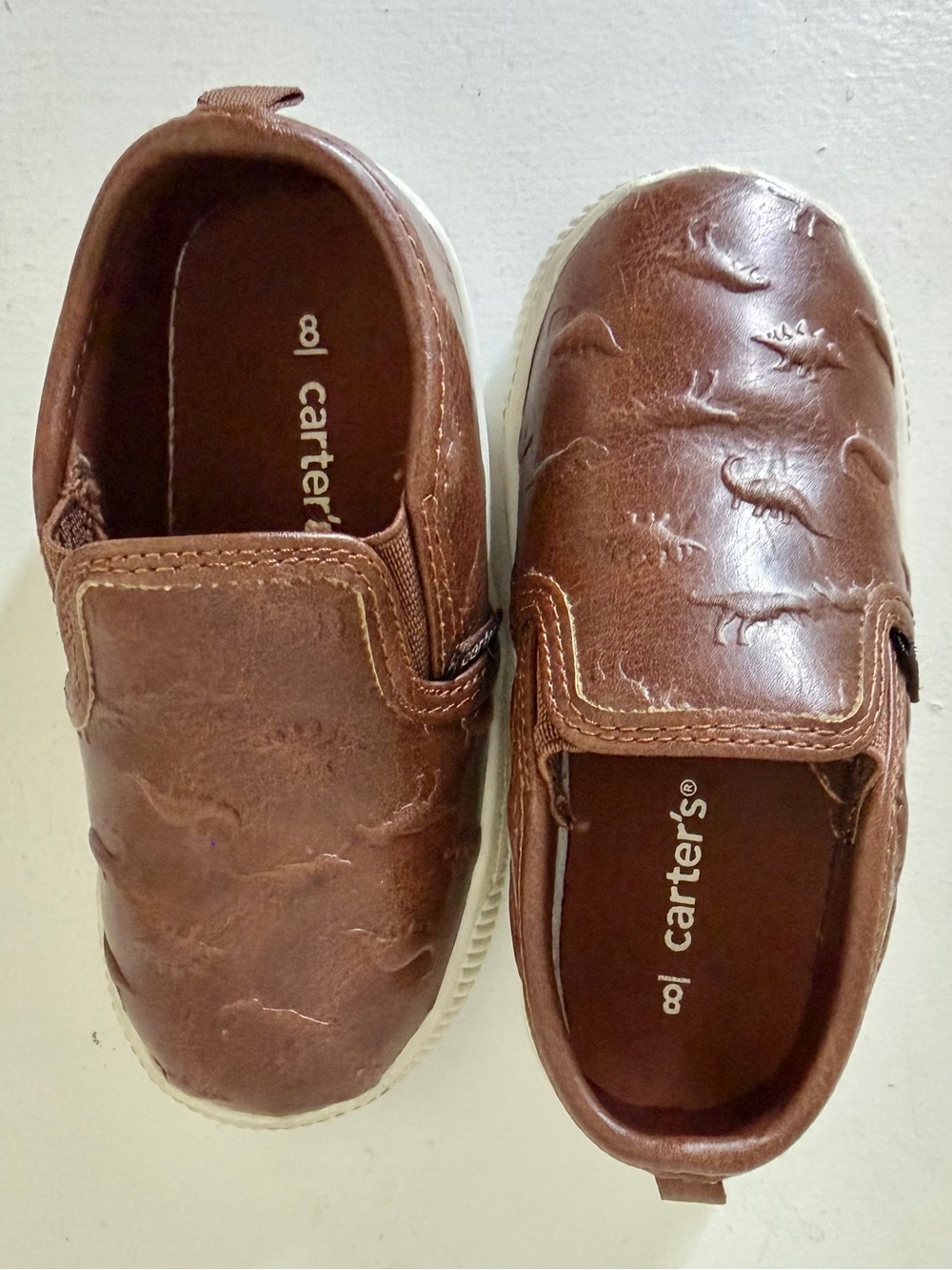 Preloved Toddler Boys Dino Shoes Size 8